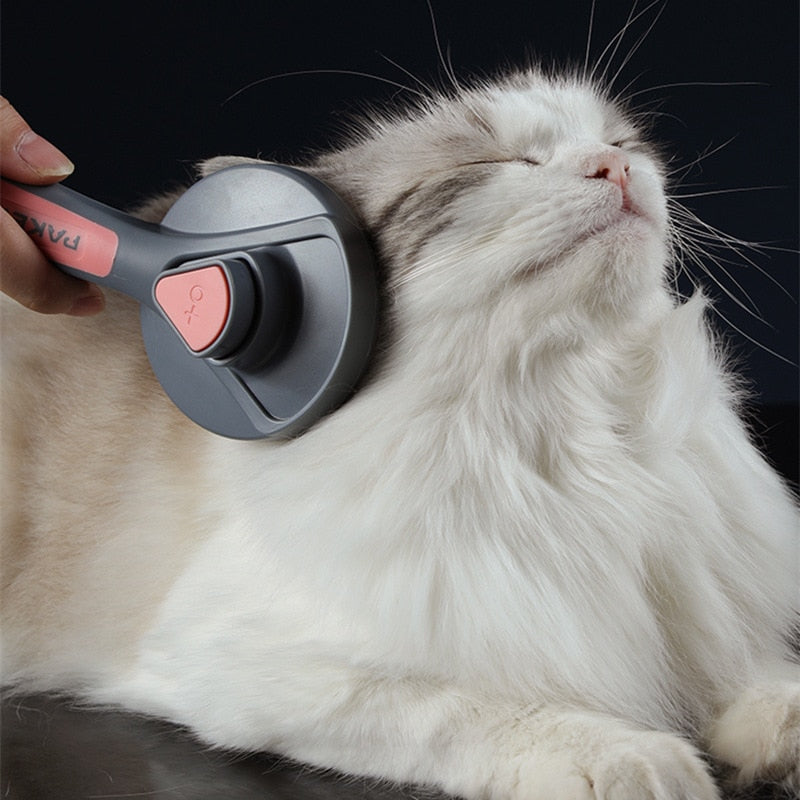 NNEOBA Cat Comb Dog Hair Remover Brush Pet Grooming Slicker Comb Removes Tangled Self Cleaning Pet Supplies Accessories