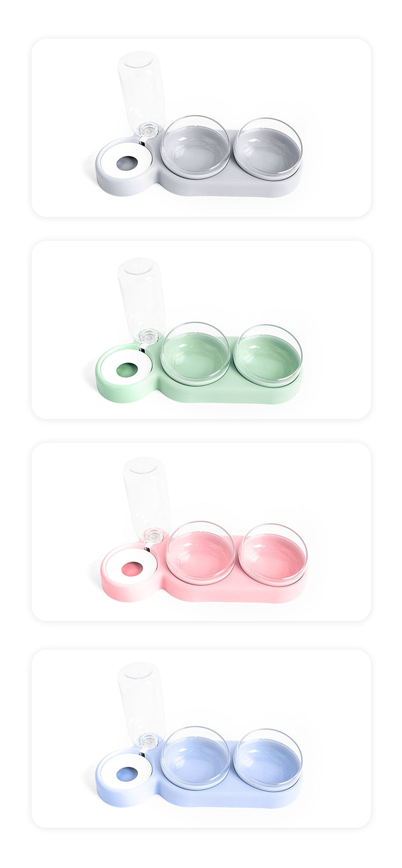Pet Bowl Automatic Feeder Dog Cat Food Bowl with Water Dispenser Double Bowl Drinking Dish Food Container Bowls Pet Supplies