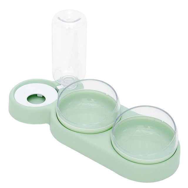 Pet Bowl Automatic Feeder Dog Cat Food Bowl with Water Dispenser Double Bowl Drinking Dish Food Container Bowls Pet Supplies