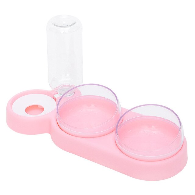 Pet Bowl Automatic Feeder Dog Cat Food Bowl with Water Dispenser Double Bowl Drinking Dish Food Container Bowls Pet Supplies